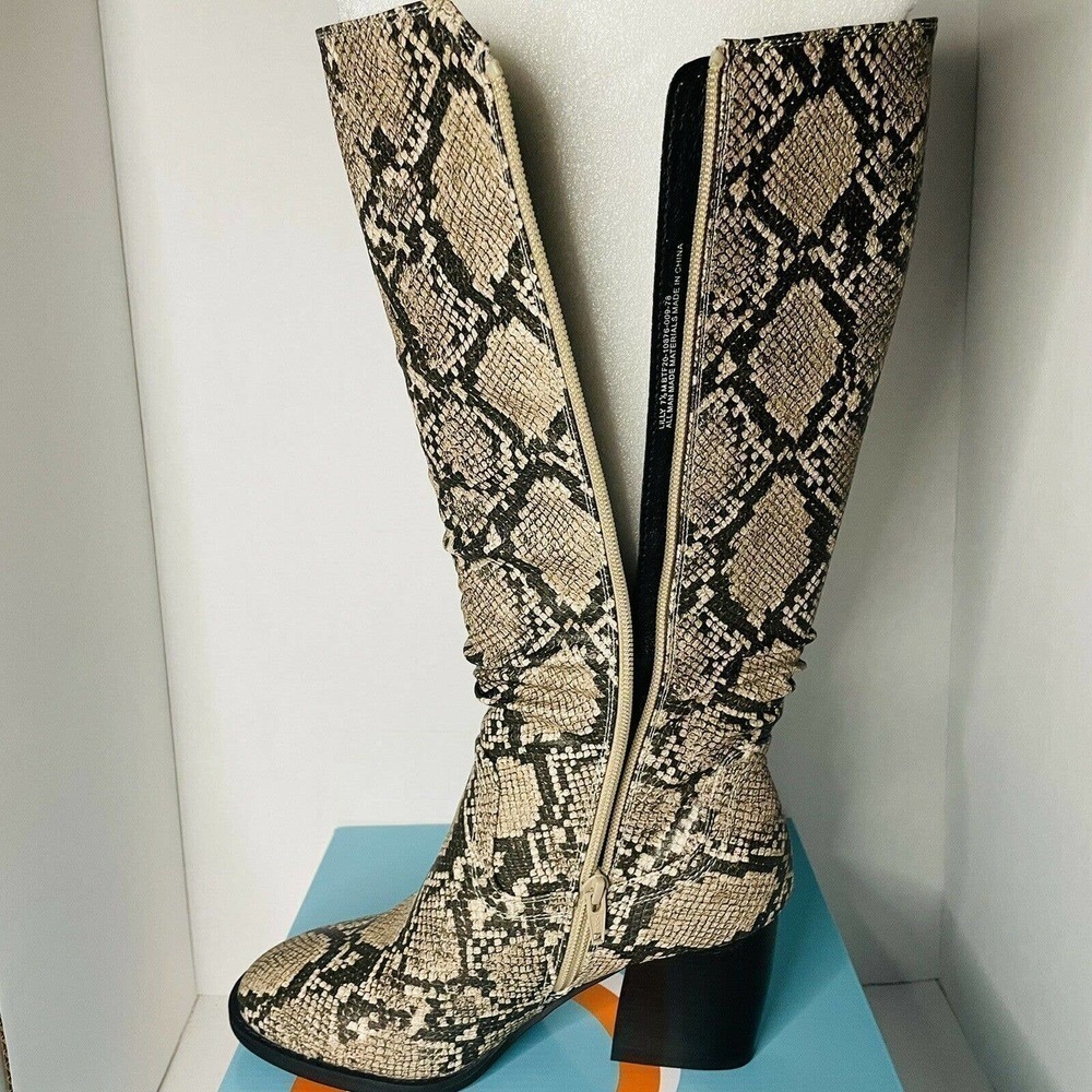 Baretraps LILLY Women's Boots Natural Snake Sz 7 M - Picture 5 of 8